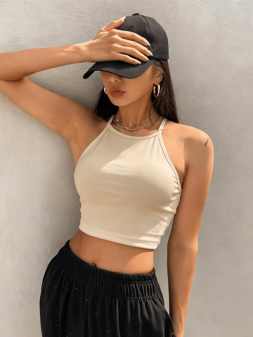Women'S Sexy Tank Top - Apricot