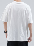 Men's Basic Round-neck Pure Short-sleeve T-shirt, Unisex Essential for Daily Casual Wear, Breathable and Soft - White