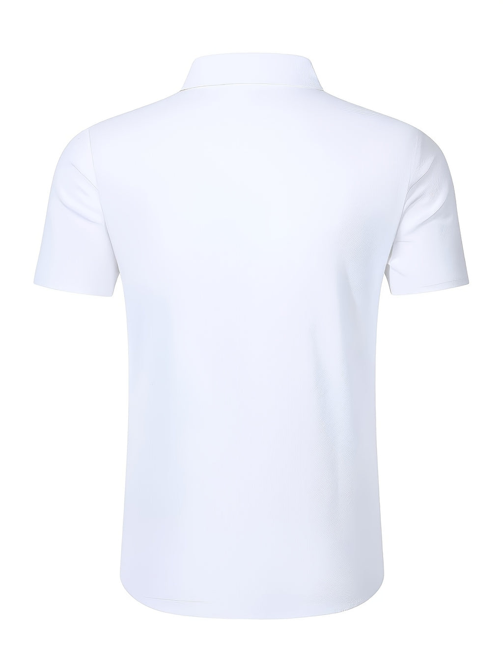 Zhiyu OBM 2pcs Fashionable New Men's Short-Sleeve Shirts, 2pcs with Dual Pocket Design, Suitable for Commuting, Casual Wear, and Vacations - Lake Blue, White