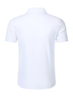 Zhiyu OBM 2pcs Fashionable New Men's Short-Sleeve Shirts, 2pcs with Dual Pocket Design, Suitable for Commuting, Casual Wear, and Vacations - Lake Blue, White