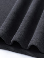 Men's Henley Neck Raglan Sleeve Velvet Long Sleeve Base Layer Shirt, Offers More Layering Than Regular Crew Neck or Half-Zip Collar Styles - SINBOS - Black Gray