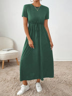 Women's Fashion Dress - Dark Green
