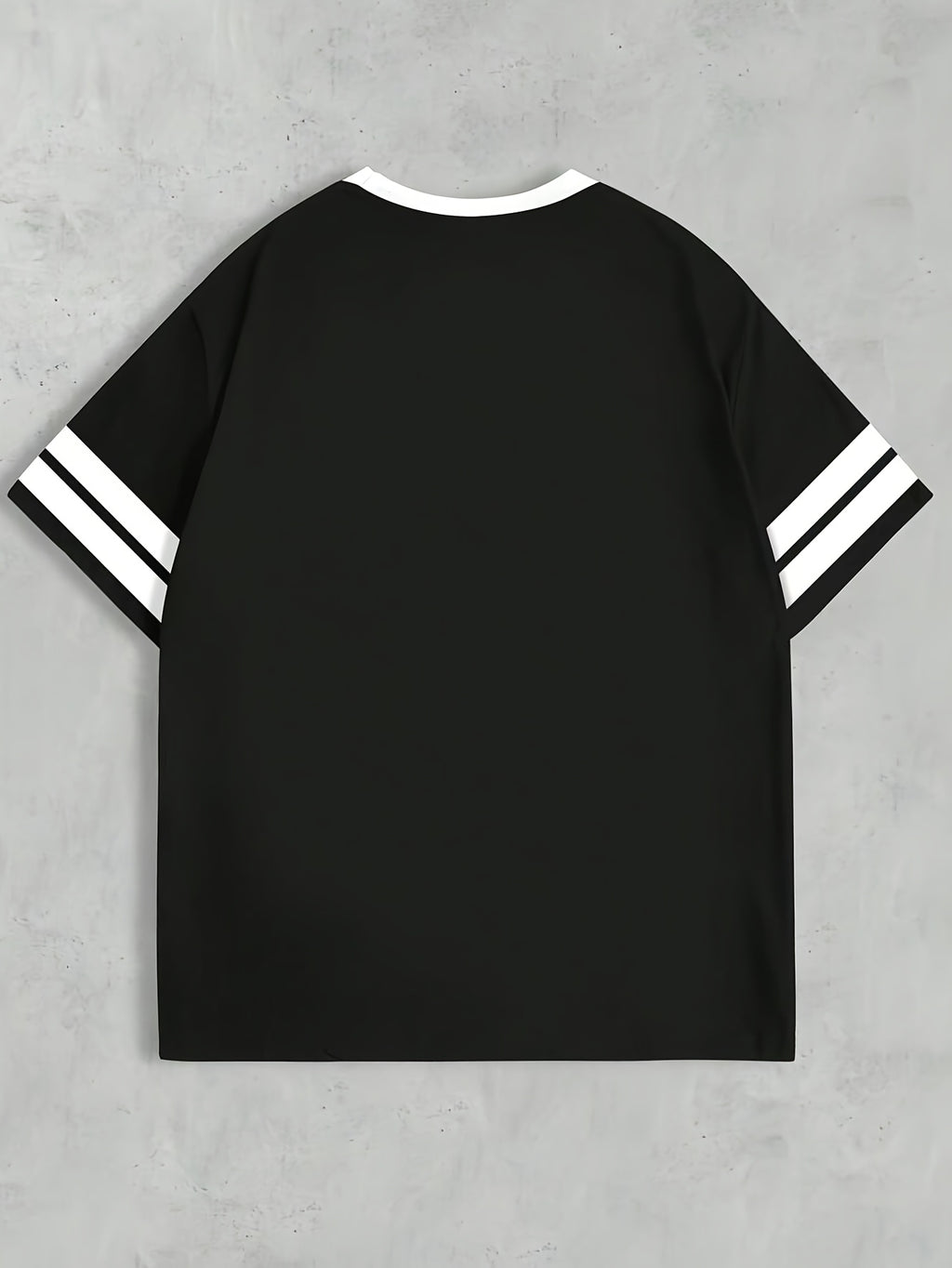 Plus Size - Plus Size - Women'S Round Neck Printed Jersey T-Shirt - Round Neck Casual Top - Lightweight Jersey T-Shirt Suitable for All Seasons - Black