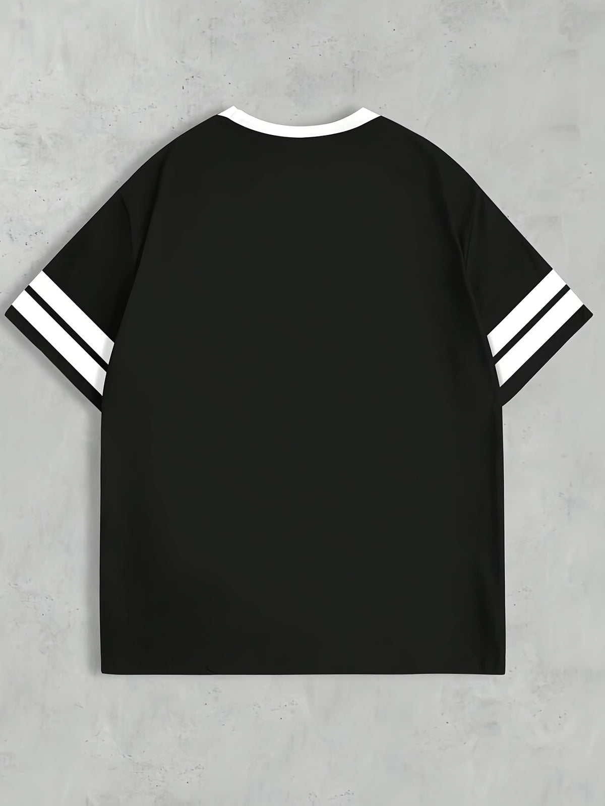 Plus Size - Plus Size - Women'S Round Neck Printed T-Shirt - Round Neck Casual Top - Lightweight T-Shirt, Suitable for All Seasons - Black