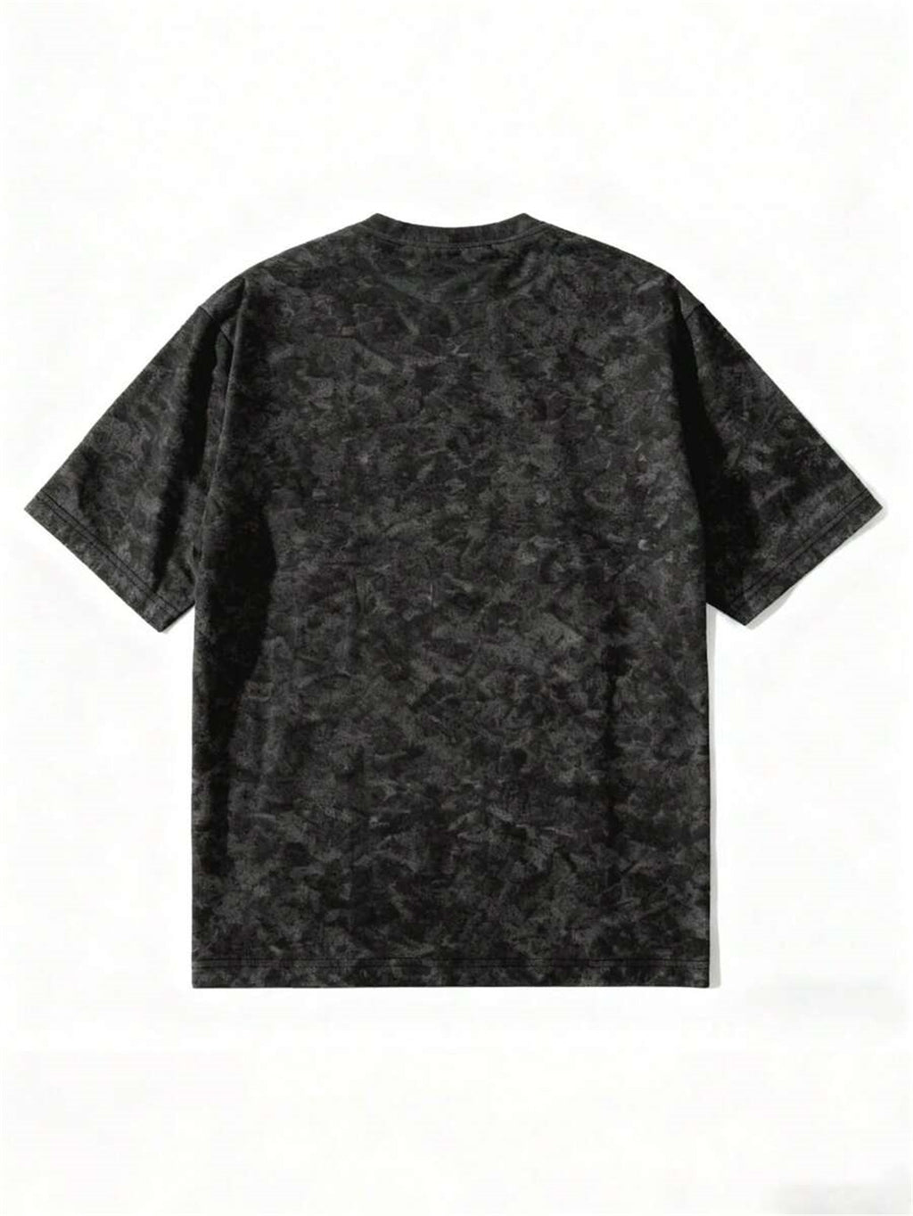 Men'S Vintage Distressed Washed T-Shirt - Chest "Stay Humble" Graffiti Font Print with Ink Drop Effect, Streetwear Fit, Loose Drop Shoulder Style, Breathable And Comfortable, Ideal for Daily Commute, Street Fashion, Casual Gatherings - Mixed colors