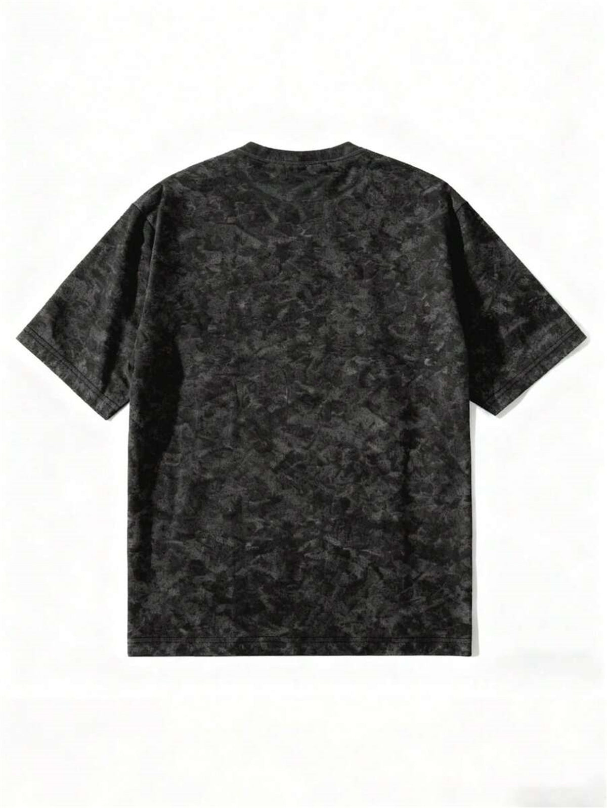 Men'S Vintage Distressed Washed T-Shirt - Chest "Stay Humble" Graffiti Font Print with Ink Drop Effect, Streetwear Fit, Loose Drop Shoulder Style, Breathable And Comfortable, Ideal for Daily Commute, Street Fashion, Casual Gatherings - Mixed colors