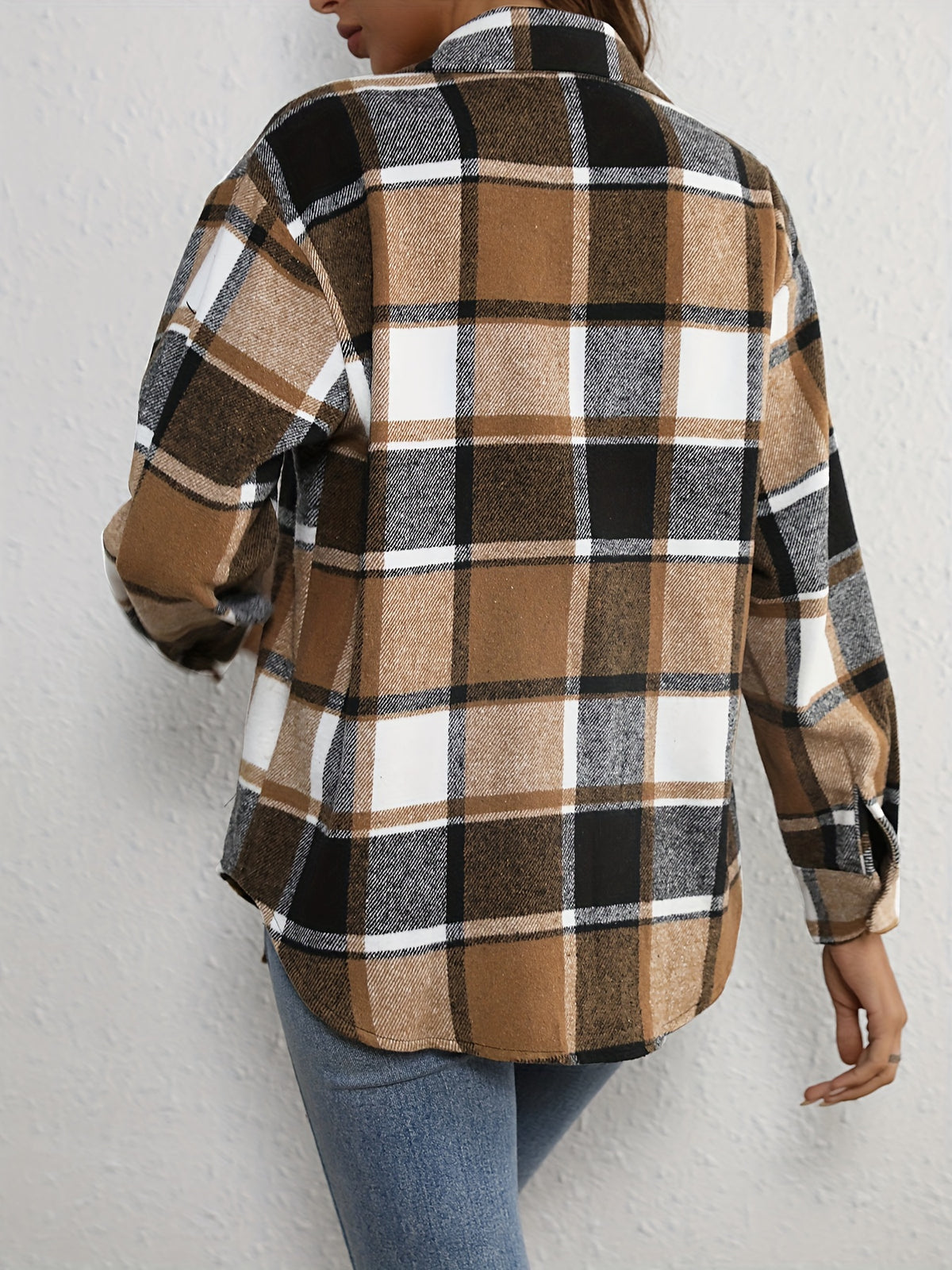 Plaid Shirt - Coffee Brown