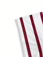 Easy Round Neck Short-Sleeved T-Shirt, Classic White And Red Striped Design, Exudes Casual And Fashionable Atmosphere - Mixed colors