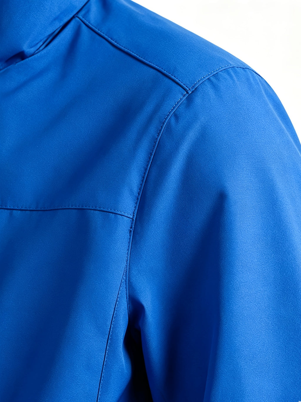 Double Sword Torch AGAINST Vintage Badge Navy Lining Stand-Up Collar Windproof Jacket Men Women Spring Autumn White Multi-Pocket Outdoor Windbreaker, Solid, Loose Fit, Long Sleeve, Zip - Royal Blue