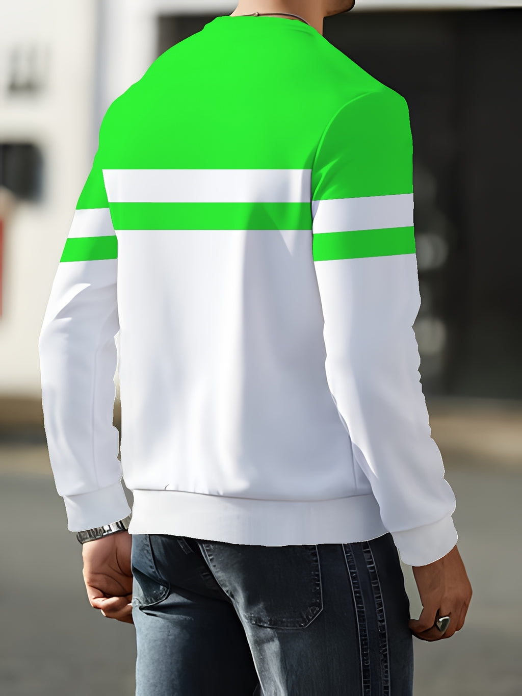 Men's Crew Neck Sweatshirt, New Spring/Autumn Crew Neck Top, Trendy Men's Crew Neck Sweatshirt Winter Clothes for Men - Mixed Color 3