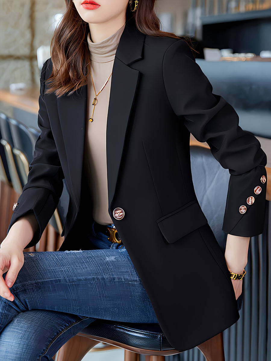 Chic High-End Women'S Clothing Women'S Clothing Autumn Winter Formal Top Women'S Fashion Temperament Style Spring Autumn Work Leisure - Deep Grey