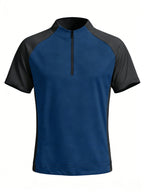 1pc Men's Quick-Dry Sports T-Shirt - Breathable, Sweat-Wicking Short Sleeve, Multiple Colors Available, Suitable for Gym and Summer Activities, Workout Top, Outdoor Sports, Gym Events. A Great Summer Gift, The Best Present for Him. - Deep Blue