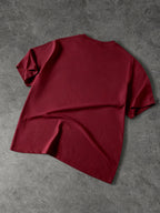 100%, DC Superman Logo Classic Running Men'S Print for Spring, Summer, Autumn, Men'S And Women'S Short Sleeved T-Shirt, Round Neck Comfortable Top, Soft And Comfortable Fabric, Perfect for Home, Sports, Outdoor, Casual - Burgundy