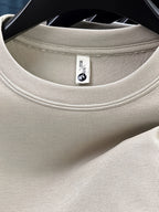 Men's Pullover Crew Neck Long Sleeve Sweatshirt, Suitable for Both Layering and Wearing Alone in Spring and Autumn, Ideal for Sports, Leisure, Commuting, and Daily Activities - SINBOS - Apricot