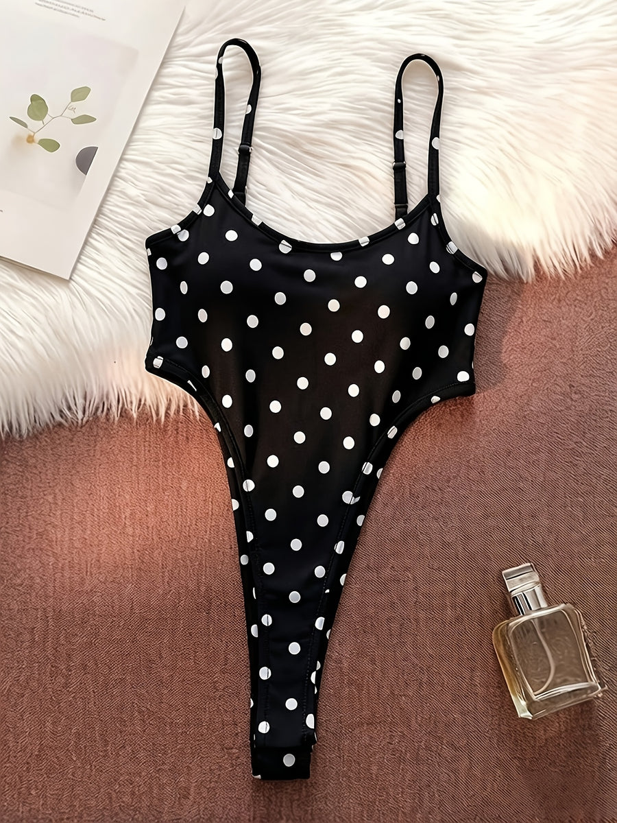 Women'S Fashion Bodycon Top, Adjustable Straps, Thin Strap Jumpsuit, Inner Wear Jumpsuit, Outer Wear, Stretchy Comfortable Breathable Fitted Women'S Clothing, Casual Outing, Date Party All-Match Outfit, Sleeveless Jumpsuit - Black And White