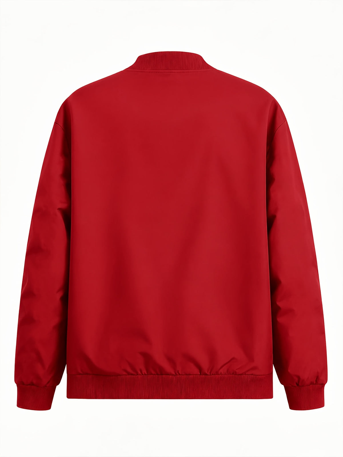 2026 Fashionable Individual Round Neck Design Women'S New Jacket Coat Carnival Letter Pattern Printed Top Casual Open Front Zippered Jacket, Circle - Red