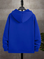 50%, 50% Polyester, 3pcs Men'S Patchwork Warm Fleece Zip-Up Hooded Sweatshirt, Men'S Clothing, Long Sleeve Fleece Jacket, Zip-Up Top, Hooded Sweatshirt, Pockets, Drawstring, Suitable for Outdoor, Casual, Back-To-School Season, Gift for Boyfriend - Light gray + navy + blue