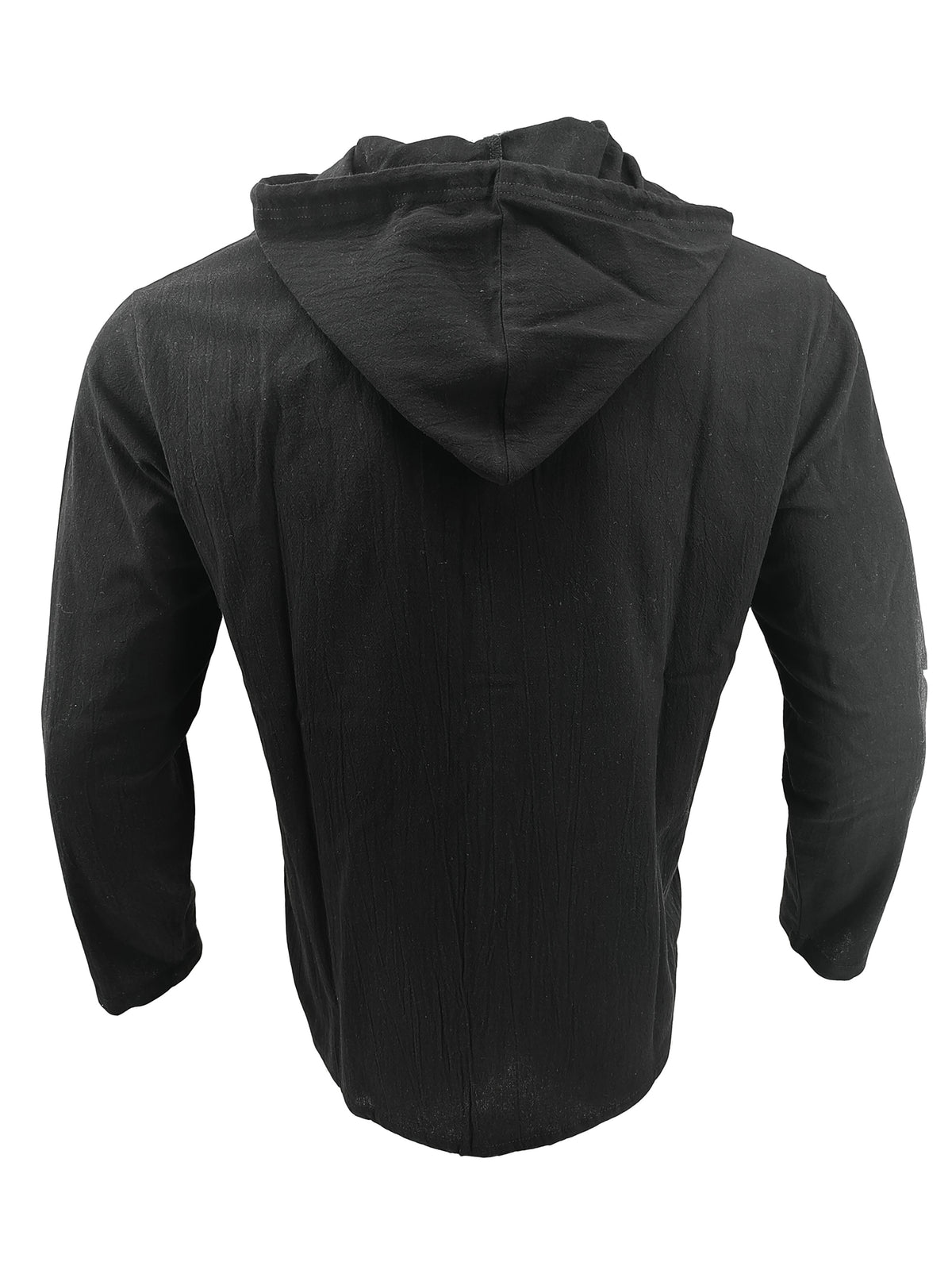 Zhiyu OBM 2pcs Men's Fashion Casual Beach Style Hooded Long Sleeve Open Front Cardigan | High-End Skin-Friendly Soft Shirt | 100% | Essential Golf Beach Polo Outfit | Breathable and Lightweight | for Indoor Gatherings and Outdoor Sports | Wardrobe - Navy Blue+Black