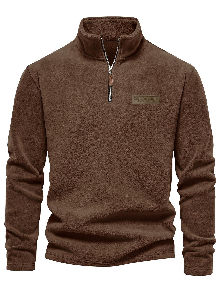 Autumn Winter Ultra-Soft Fleece Top, Excellent Warmth, Effortlessly Creating American Street Trendy Style, New Season - Red Brown
