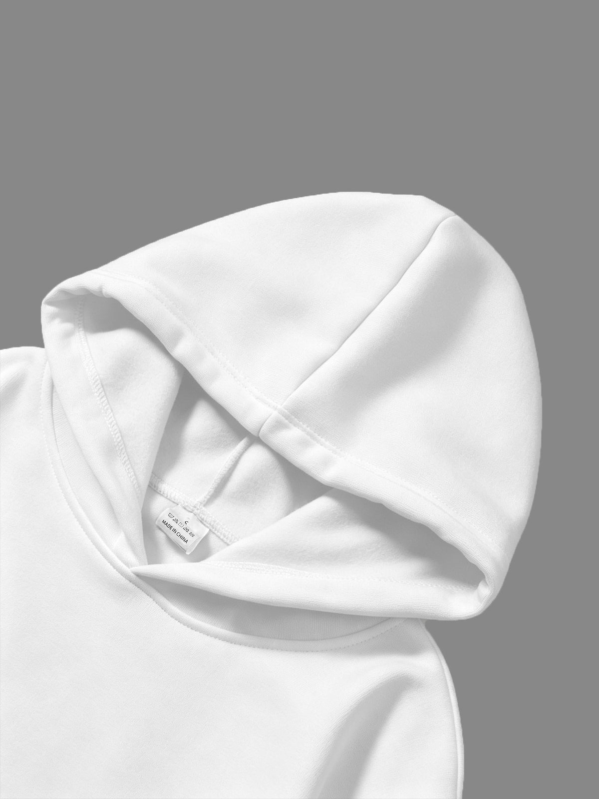 Mountain, Autumn Winter Women'S Fleece Thick Warm Hooded Sweatshirt And Shorts Set, Casual Outdoor Loose Comfortable Casual Sports All-Match Two-Piece Set - White