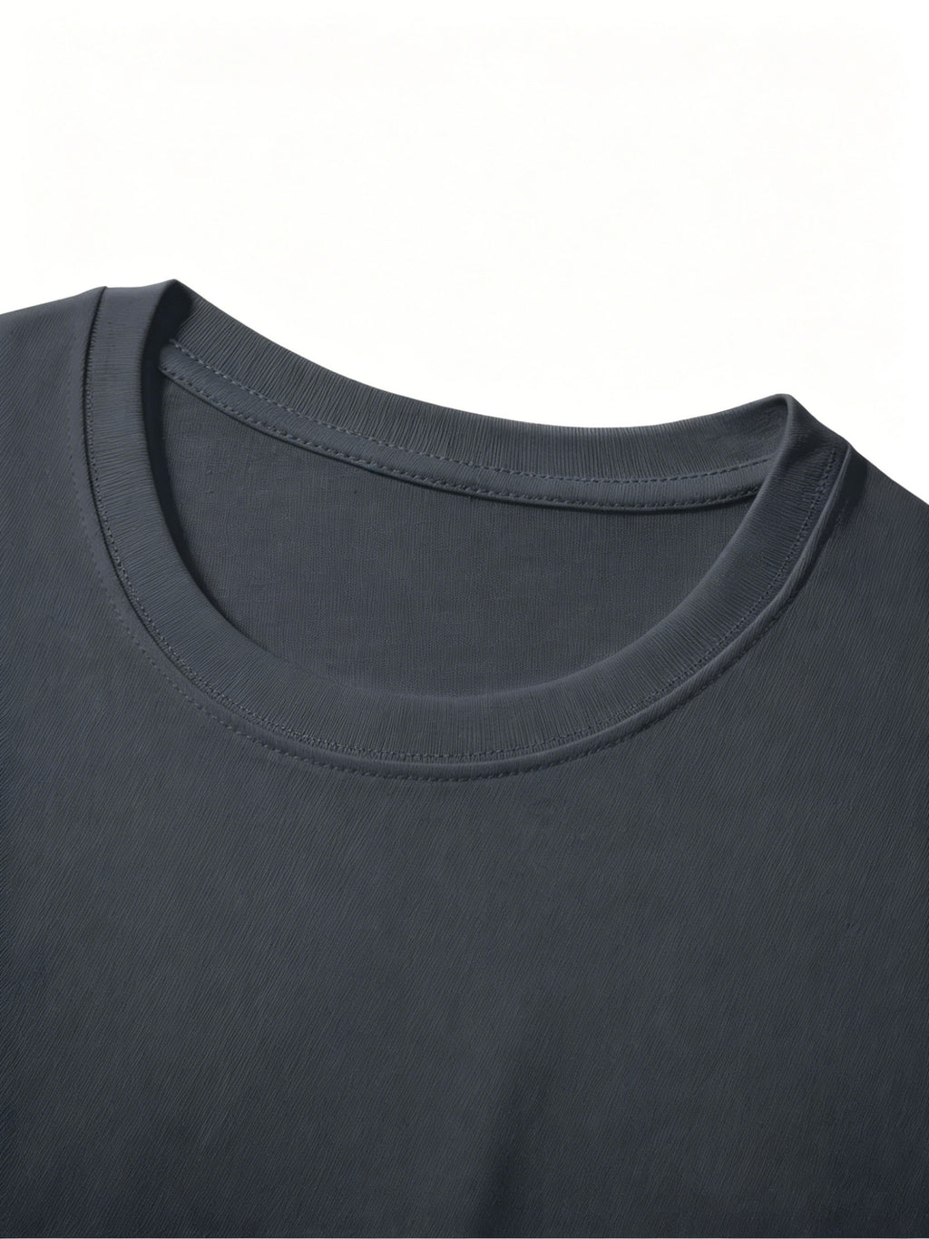 Men's Black and Red Gradient Geometric Pattern Print T-shirt, Summer Crew Neck Short Sleeve - Grey