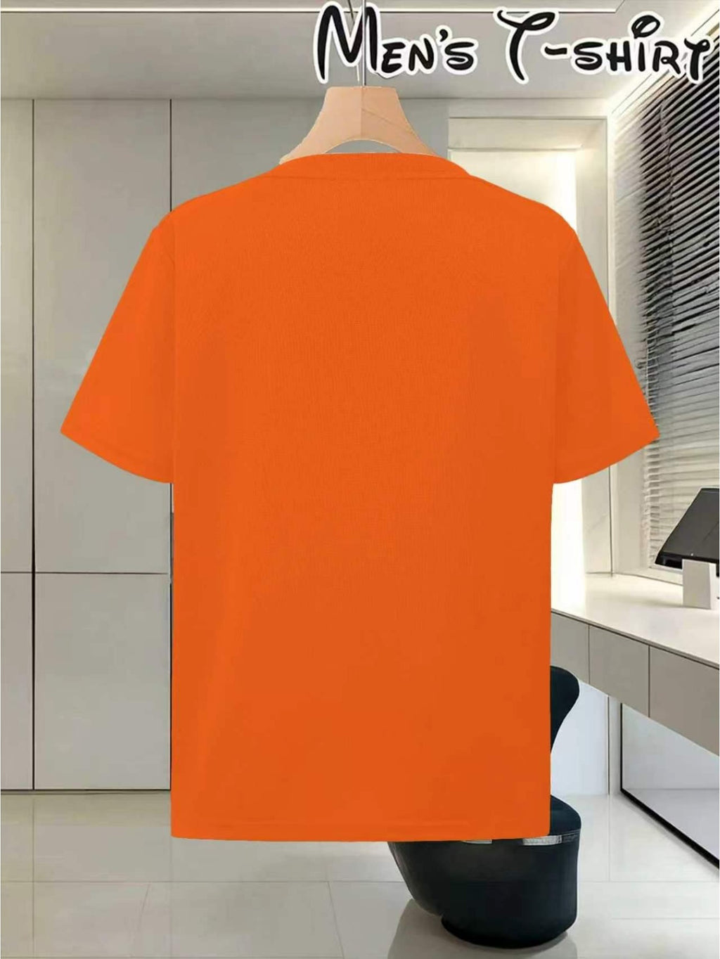 Men's Breathable Quick-Dry T-Shirt, Casual Sporty Minimalist Design, Versatile Black Airplane Graphic, Suitable for Fitness, Running, Daily Wear, Home, and Travel - Orange-Red