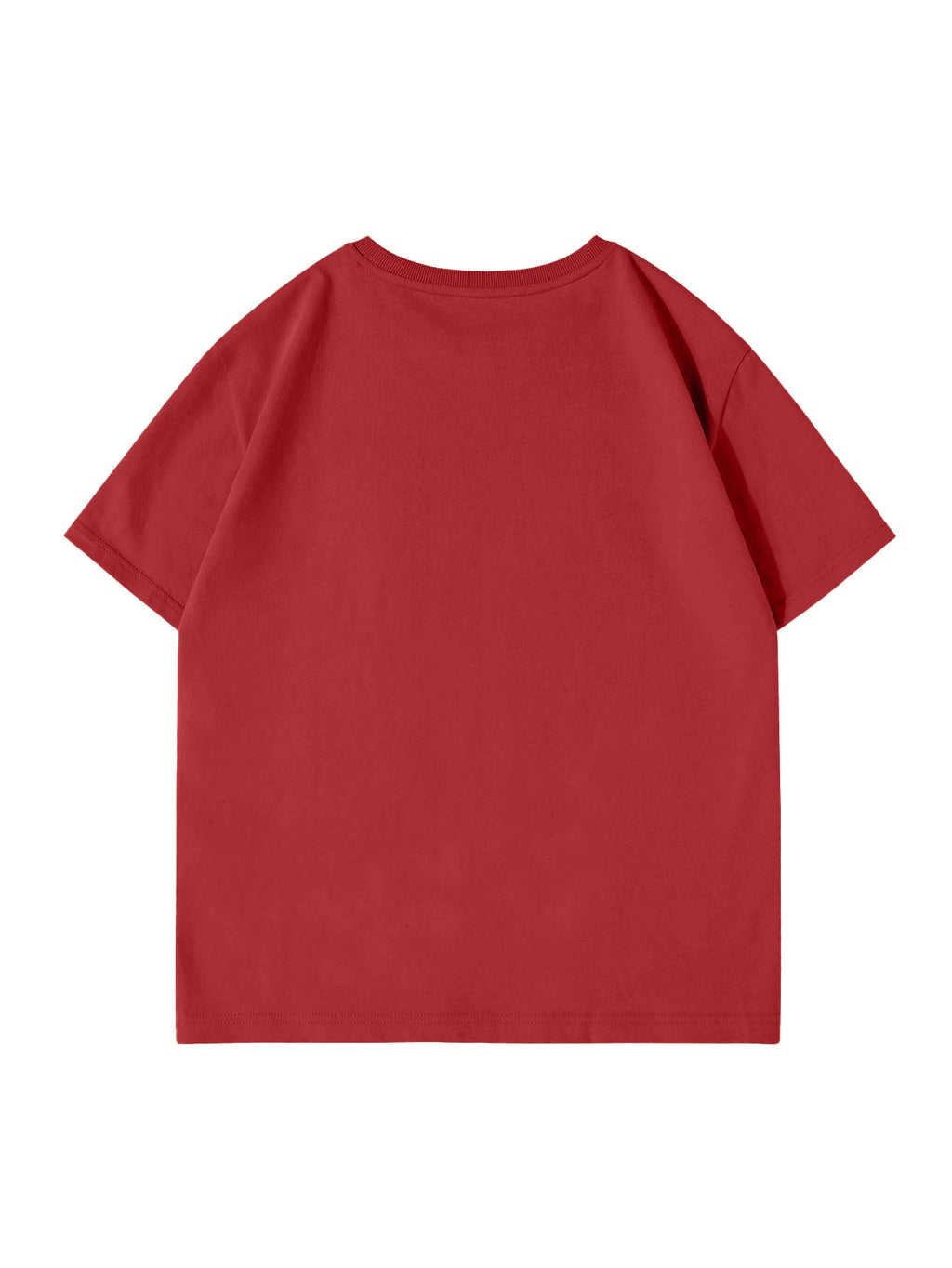 JEANSWEST Men'S Summer 100% Athletic Casual Short Sleeve T-Shirt, Loose Fit - Claret-1