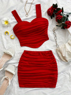 Fashion Solid Color Set - Red