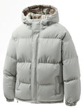 Spring And Autumn Men'S Jacket 2026 New Men'S Solid Color Cargo Coat Multi-Color Warm Thick Daily Outing All-Match Jacket - Light Grey
