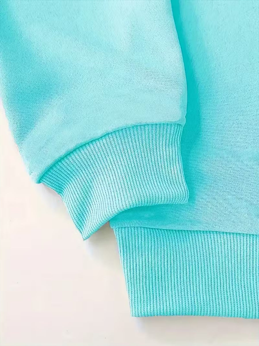 2pcs Women's Y2K Sport Sweatshirt Set with Matching Jogger Pants - -Lined Crewneck Set, Suitable for Winter, Multiple Colors, Polyester Material, Machine Washable, for Daily Sportswear, Casual Sporty Style, Fitness Wear - Emerald Green