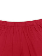 2026 Spring/Summer New Arrival Women's Fashionable and Simple "DON'T WORRY BE HAPPY & Smile" Letter and Smiling Face Print Leg-Length Enhancing Casual Loungewear Light Y  Streetwear Commuting Elastic Waist Side Pocket Shorts 4pcs Set - Red + Rose Red + Pink + Light Gray