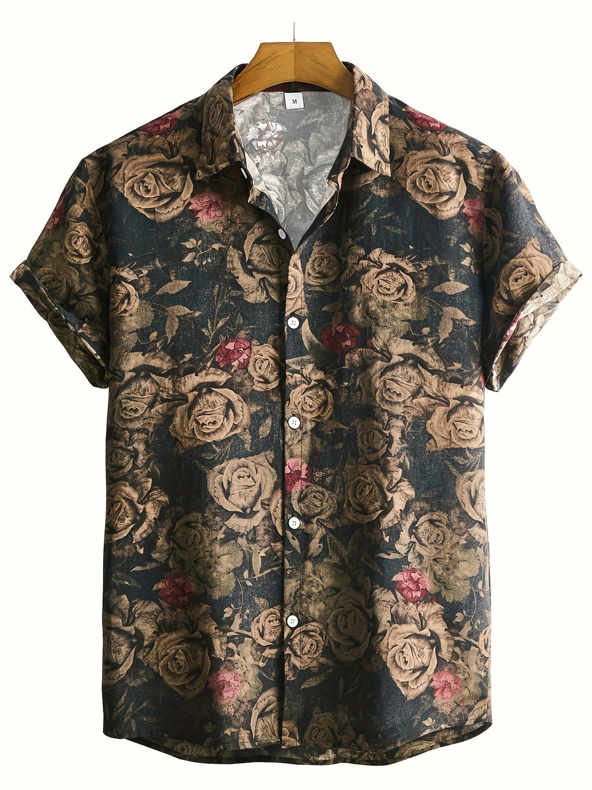 Men's Tropical Print Shirt - Multicolor