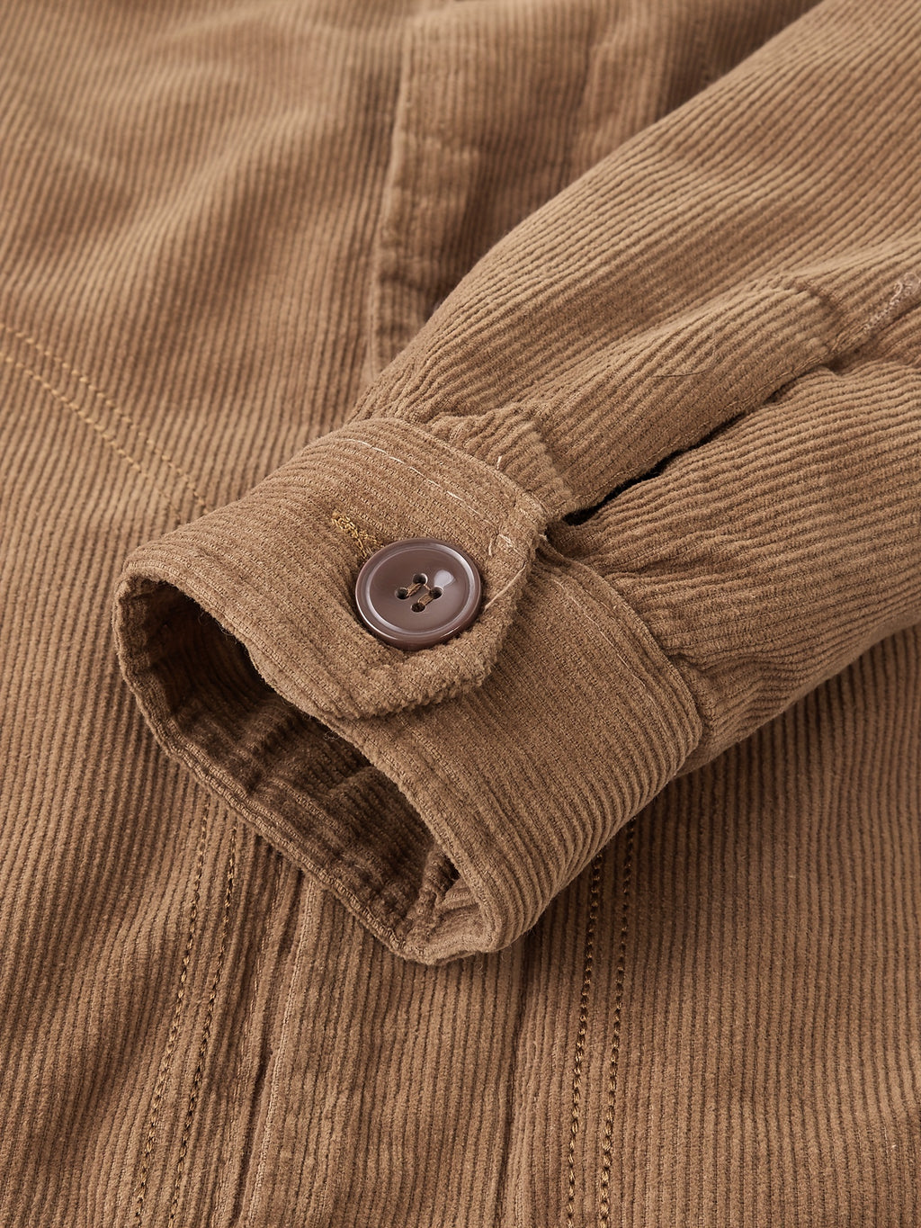 Men's Casual Outdoor Windproof Fleece-Lined Jacket with Button & Zipper Closure, Chest Pockets - Machine Washable Regular Fit Autumn Winter Coat for Hiking, Camping, Urban Adventures, Camping Gear - Wheat-colored