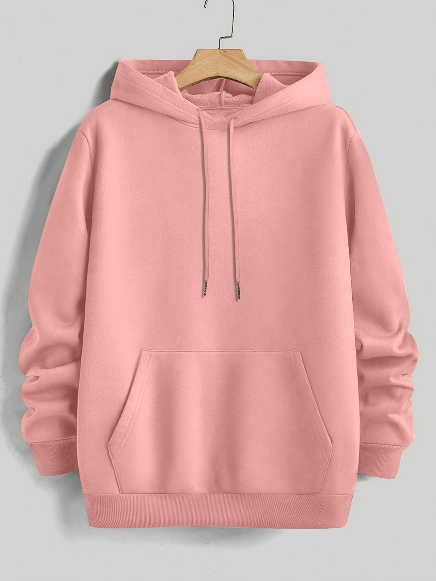 Men's Hooded Sweatshirt with Color-Block Patchwork Design, Print, and White Drawstring. Fashionable Pullover Long-Sleeve Sweatshirt for Daily Shopping, Lounging, and Outings - Mixed Color 2