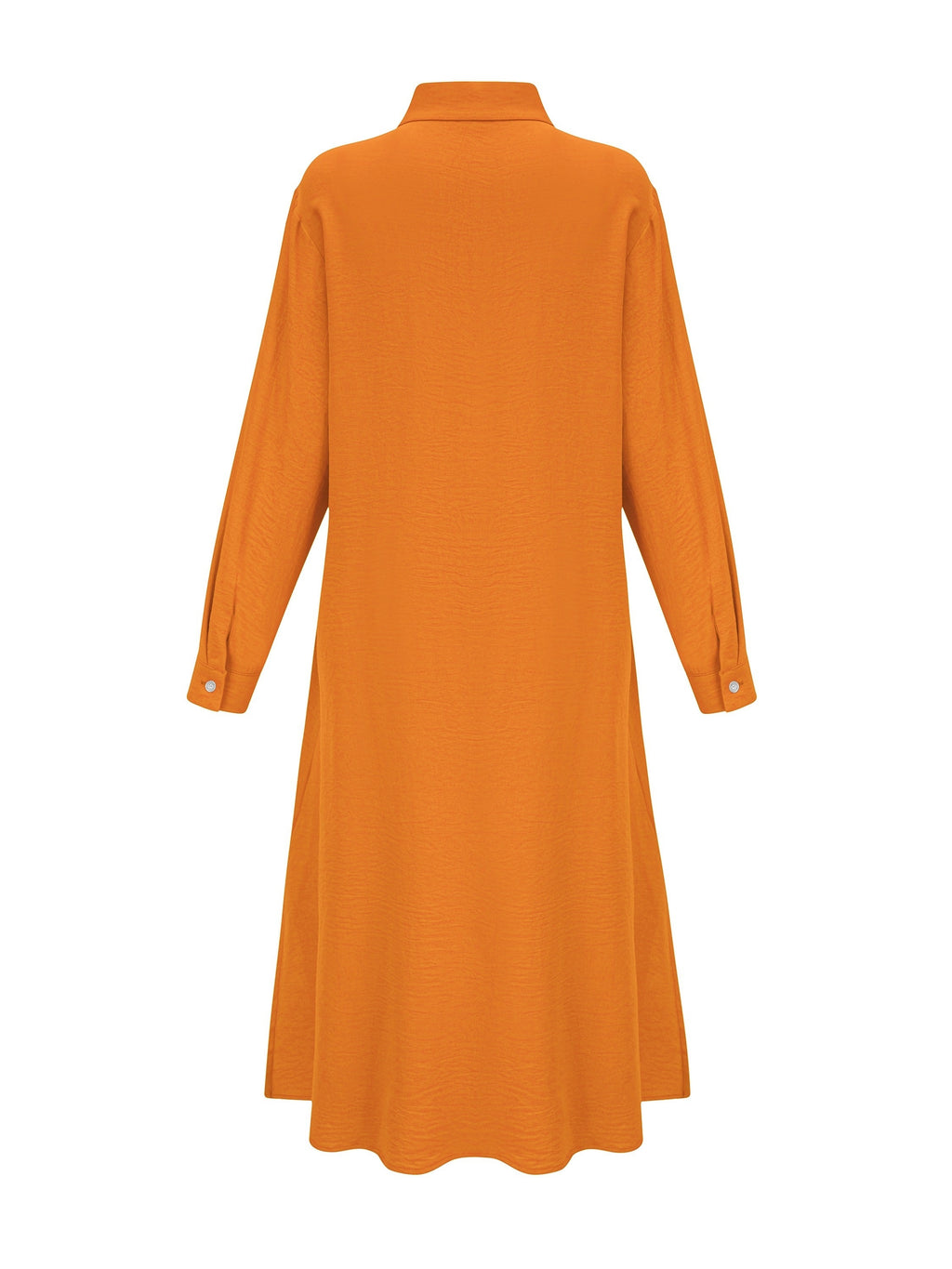 Fashion Women's Shirt Dress, Dress - Orange