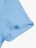 Creative Double-Sided Print Pattern Men'S Short Sleeve T-Shirt, Goldwing Motorcycle Silhouette Print T-Shirt, Motorcycle Culture, Easy, Men'S Fashion Trendy Short Sleeve, Suitable for Daily Casual And Outdoor Sports Fitness - Sky Blue