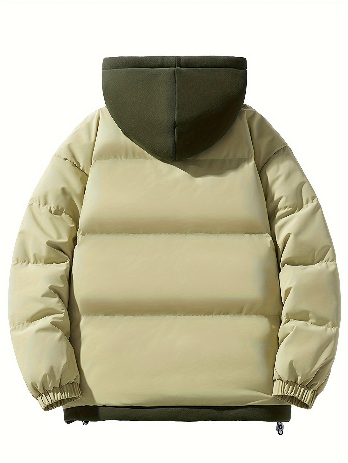 Winter Thickened Hooded Coat - Dark Khaki 2