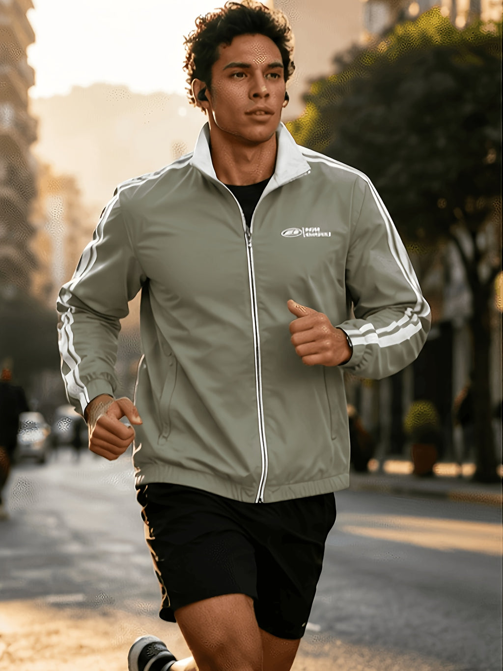 Men'S Lightweight Reversible Casual Jacket, Suitable for Hiking, Travel, And Running Adventures, Breathable Casual Outerwear, Thin Coat - Light Green