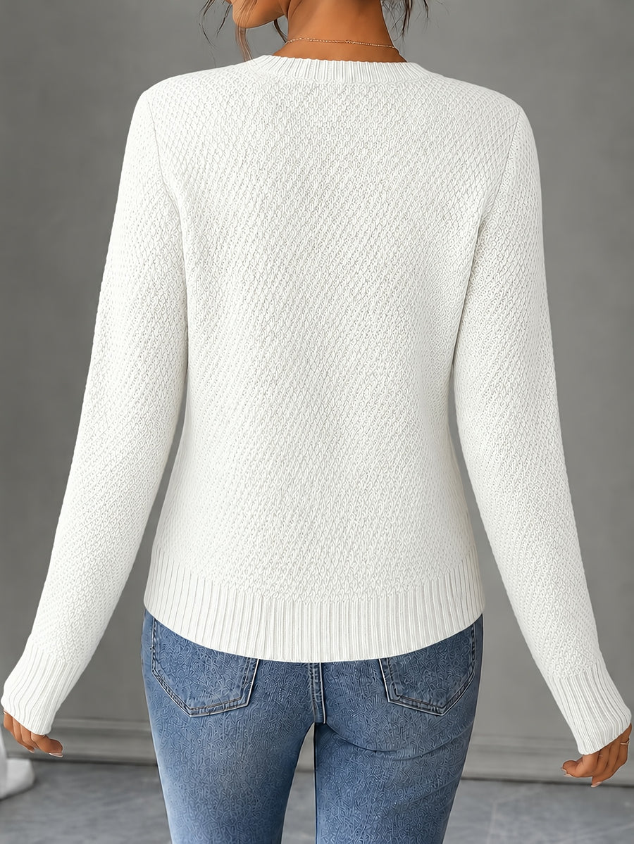 New Fashion Women'S Clothing, Spring Autumn Early Winter Short Jacket, Button-Up Cardigan - White