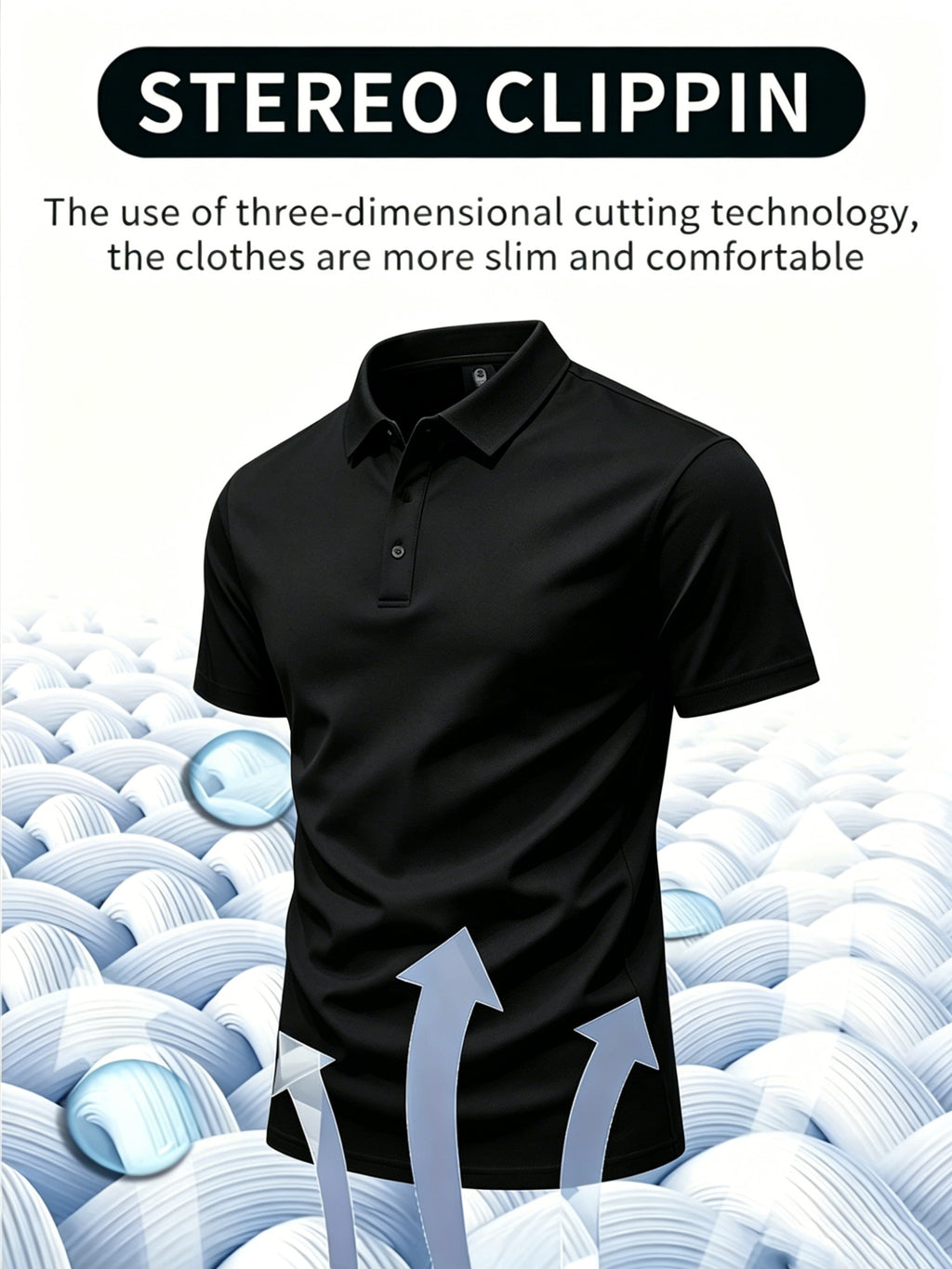 6pcs Men'S Summer Shirts, Men'S Loose Casual Business for polo Shirts, Fashionable Tops, Collared Casual T-Shirts, Short-Sleeved Tops. Suitable for Polo, Golf, Tennis - Mixed colors