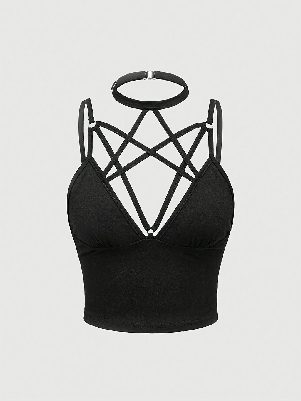 Fashion Strappy Cami - Black