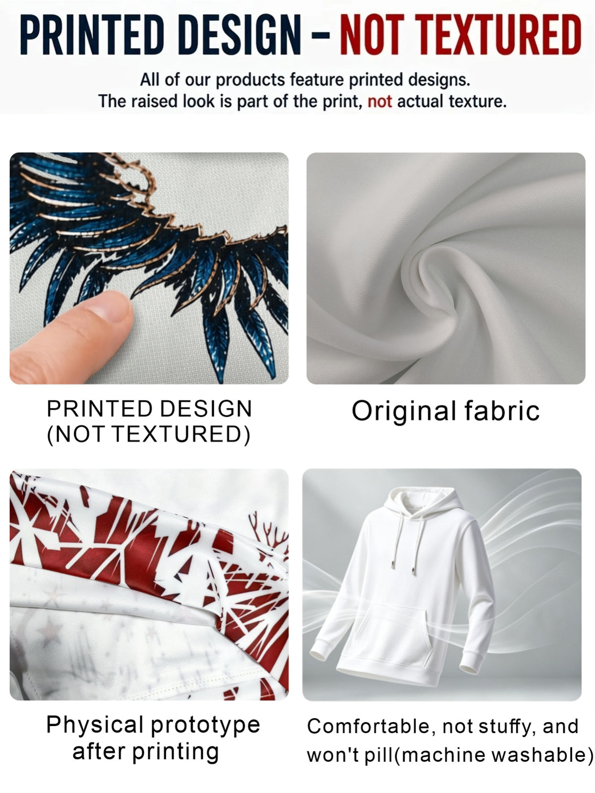 [Print Design, Not Textured] Men'S Hoodie, White Base with Black And Golden Number 07 Crown Text, Digital Print Long Sleeve, Suitable for Street Outings, Daily Commute, And Casual Wear, Loose Fit, Comfortable And Breathable, Non-Tight - Mixed colors