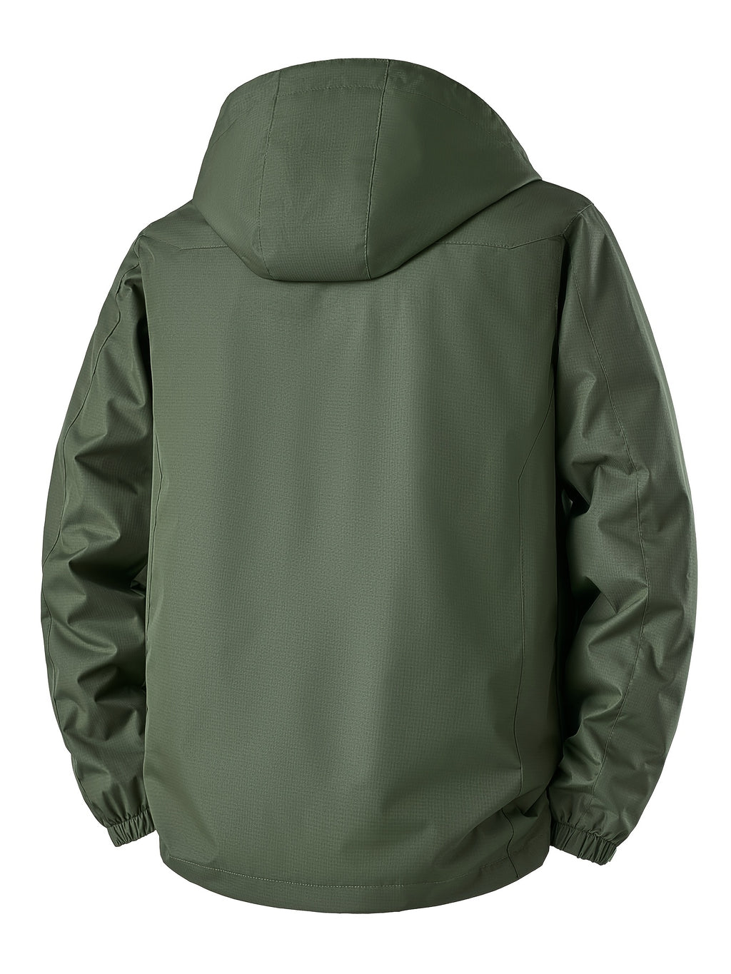 Norway Element Print Jacket Autumn Winter Men'S Outdoor Sports Mountaineering, Hiking Solid Color Jacket Hooded Easy Versatile Youth Fashion Thin Travel Casual Outerwear Men - fern green