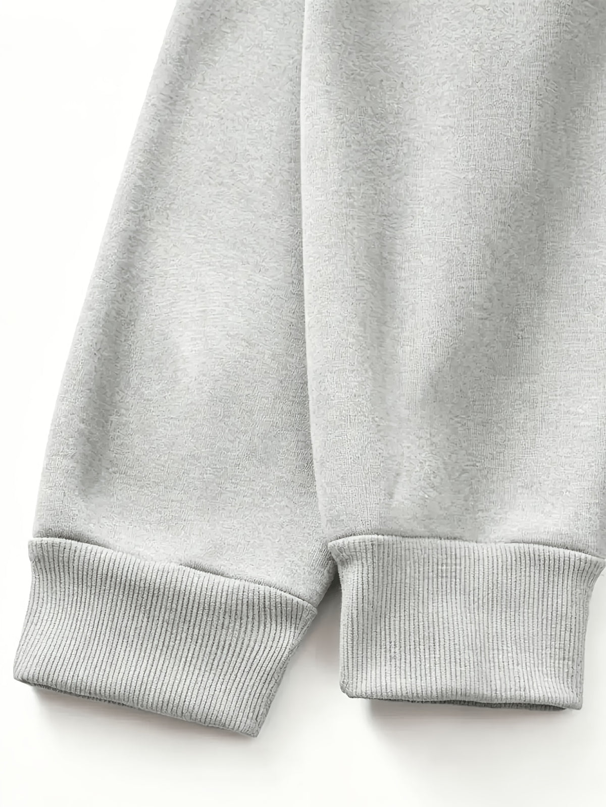 Men's Fashion Trendy Casual Solid Color Hooded Sweatshirt - Light Grey