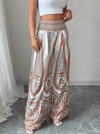Women's Fashion Wide-Leg Pants - White