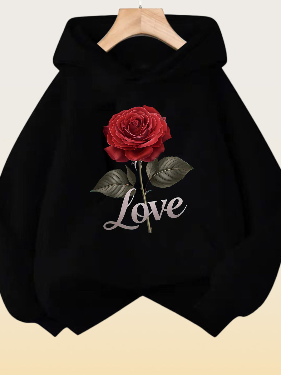 RUEPEI A Women'S Comfortable Thickened Fleece Hoodie, Machine Washable - Suitable for And Casual Wear, Ideal for Hoodies - Black