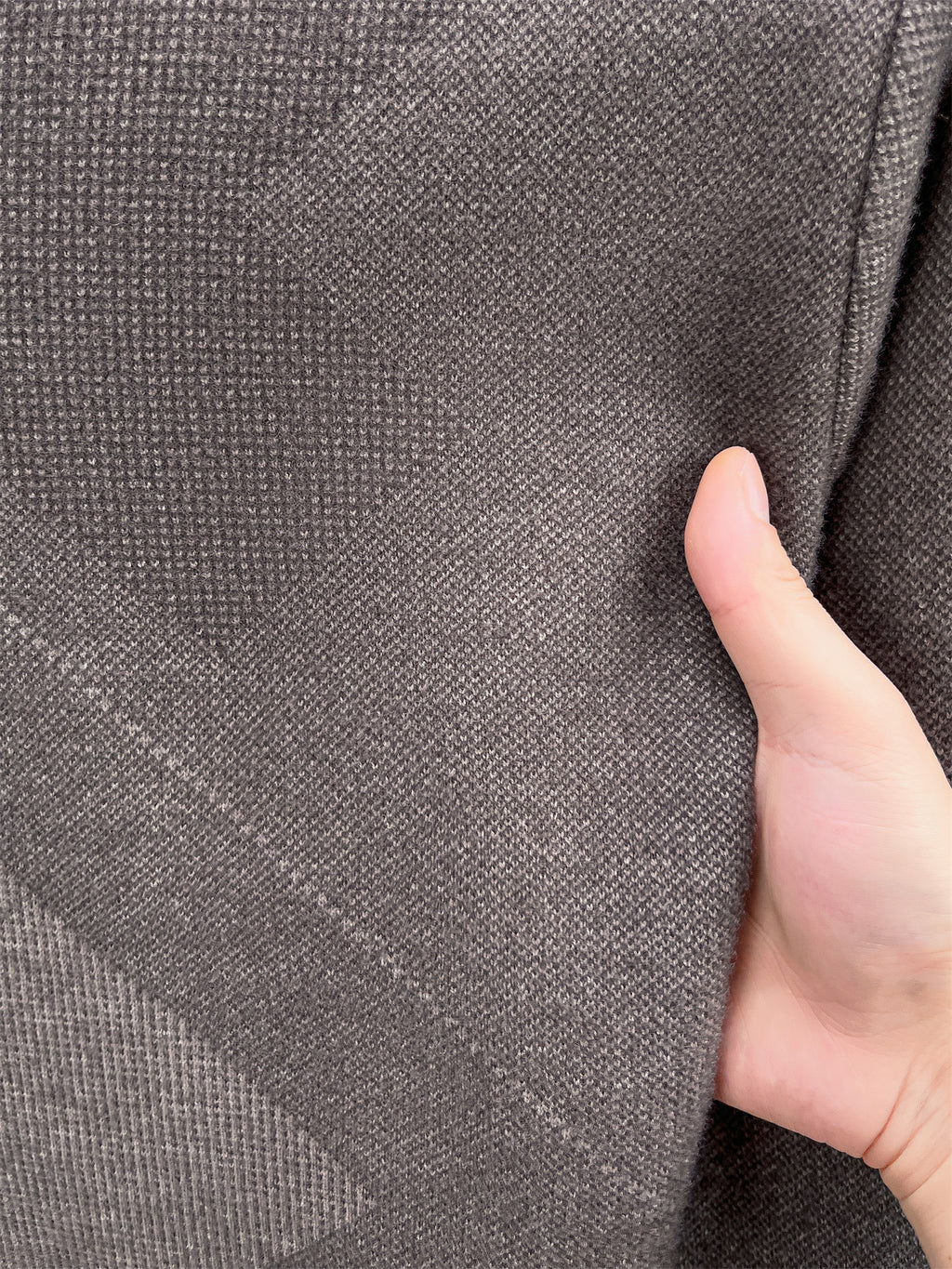 Autumn Winter Knit 3D Solid Round Neck Sweater, Basic Knit Pullover Top, Men'S Fashion Long Sleeve Sweater, Size All - Grey