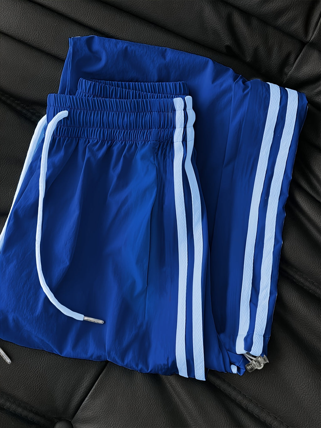 New High-Waisted Loose Ankle-Fit Quick-Dry Long Pants - Blue