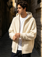 Men'S Fashion Sweater Men'S Knit Cardigan Jacket Top Easy Autumn Winter Trendy Cool Handsome Hooded - 10742-6059 Jiang Xue