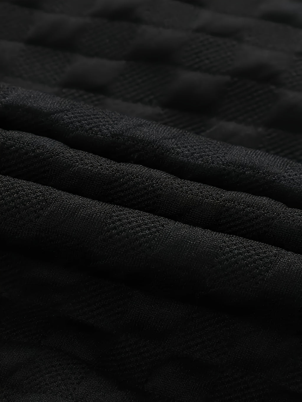 Pearson OBM Men's Long Sleeve Henley Shirt - Larsen, Machine Washable, Relaxed Sportswear - with Zipper, Elastic Cuffs, Machine Washable, Spring/Autumn Block - Black